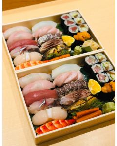 Matsu Sushi Moriawase (9 pcs Nigiri Sushi + 1 kind Maki)
